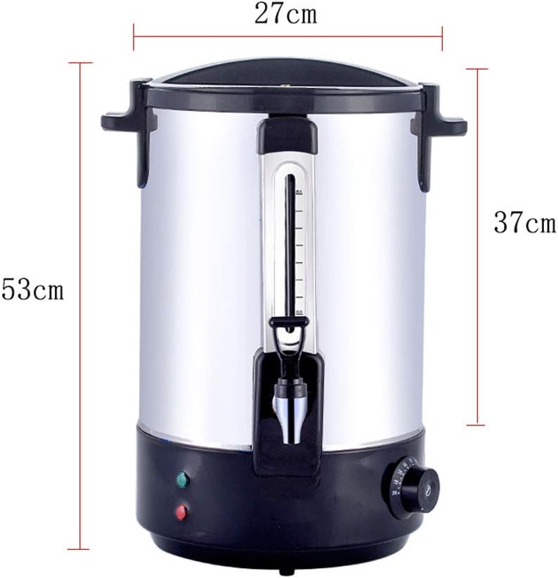 Drink Dispenser Electric Hot Electric Kettles Stainless Steel Commercial Coffee Maker Urn Water Boiler Beverage Warmers with Indicator Light for Parties