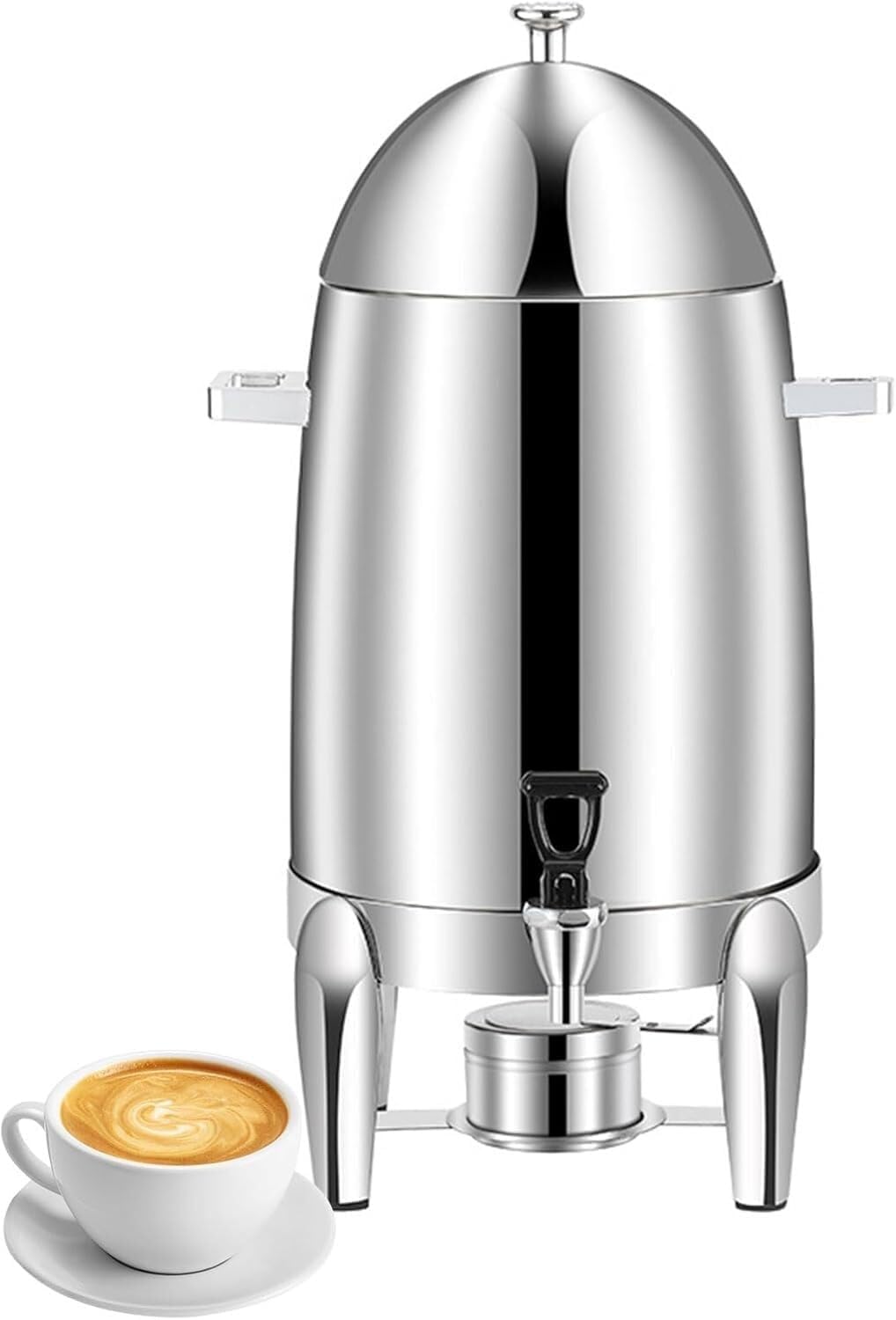 19L Stainless Steel Beverage Dispenser Commercial Juice Dispenser Beverage Dispenser with Faucet Hot Water Urn Coffee Chafer Urn