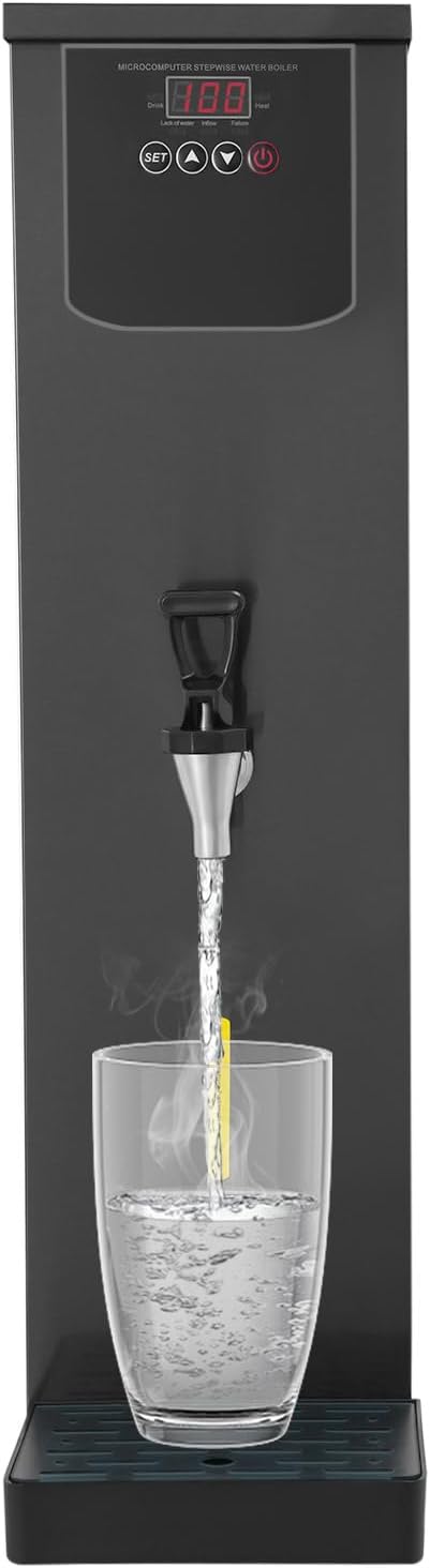 Commercial Water Boiler Hot Water Dispenser Countertop Electric Hot Water Kettle Adjustable Water Warmer Fast Heating for Tea Coffee Shop Restaurant Office, 30L