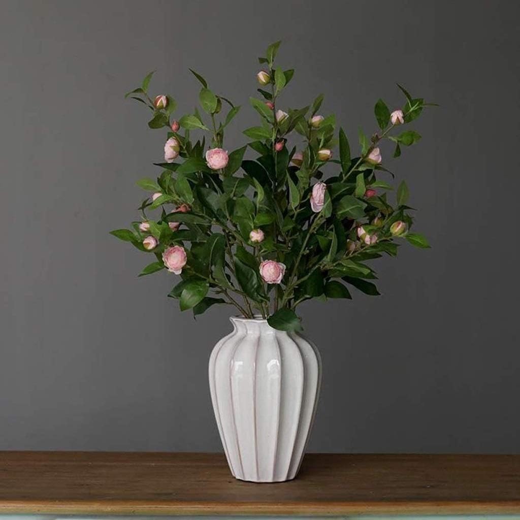 Creative Modern Stoneware Home Decoration Vase Window Decoration White Flower Floral Set