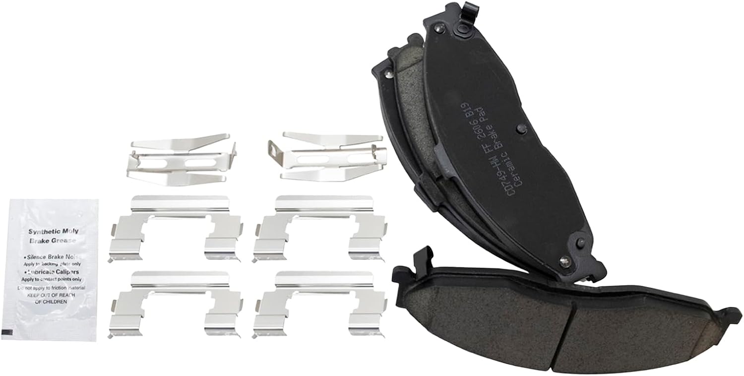 TRQ Front Brake Pad and Rotor Set Ceramic Vented Rotors Compatible with 1998-2002 Chevrolet Camaro Pontiac Firebird