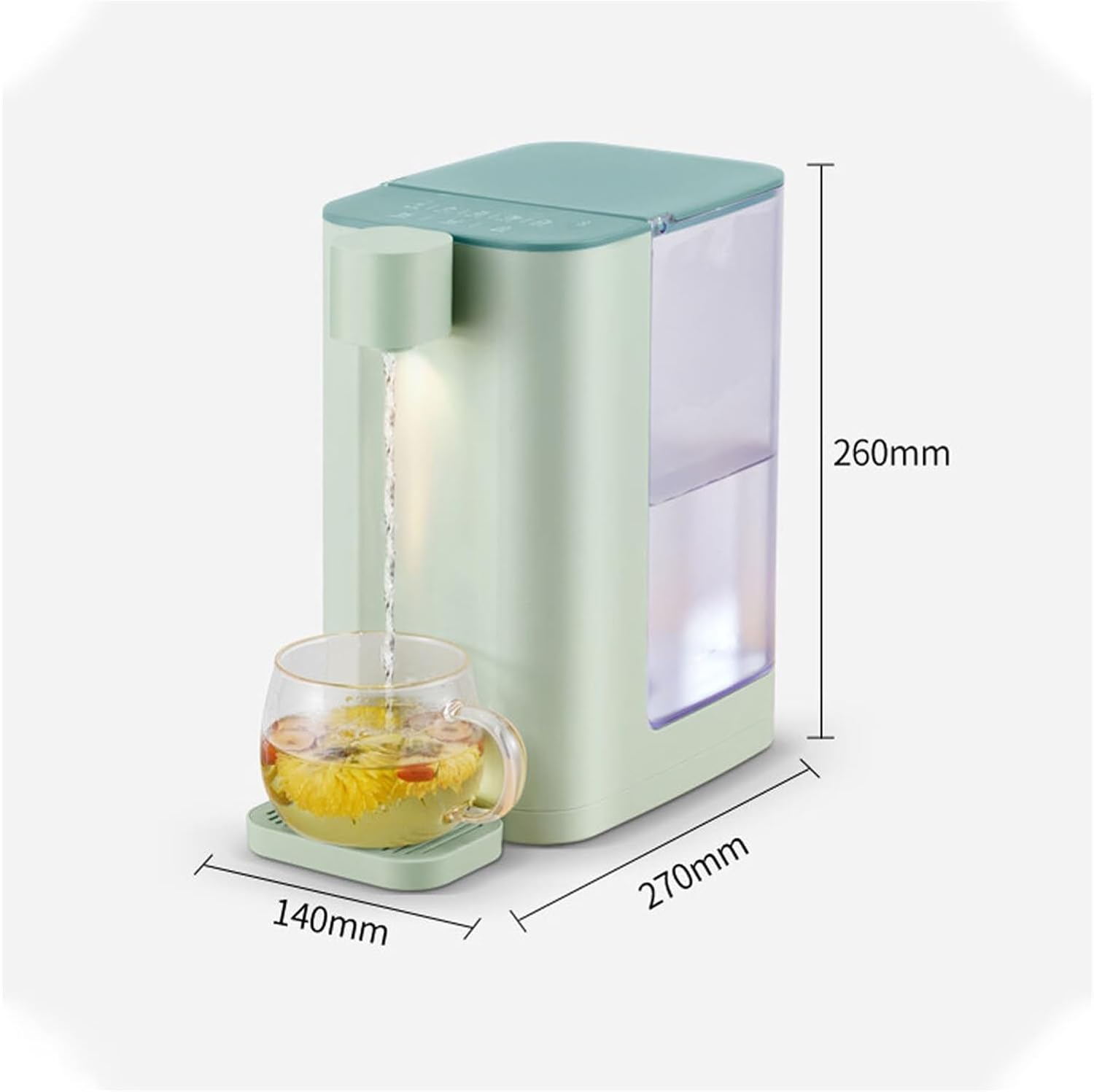 Water Dispenser Instant Hot Water Dispenser - Electric Sensor Switch, Kitchen Appliance with Temperature Control Treat Instantly!(Bianco)