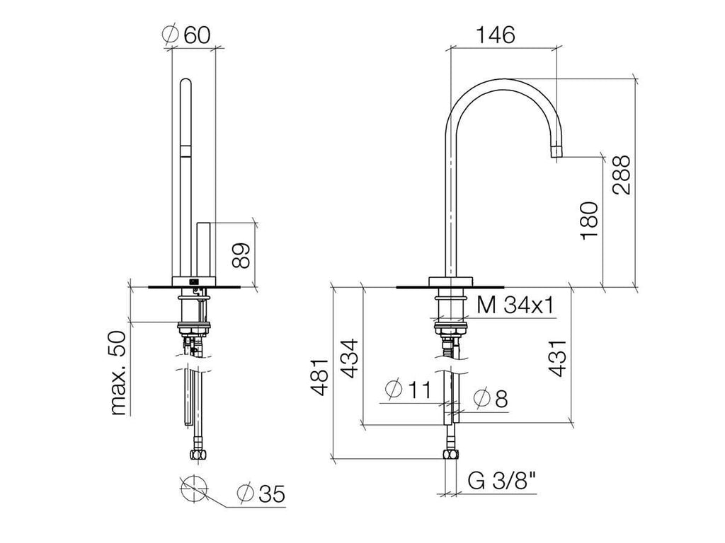 Dornbracht 17861875-00 - HOT & Cold Water Dispenser
