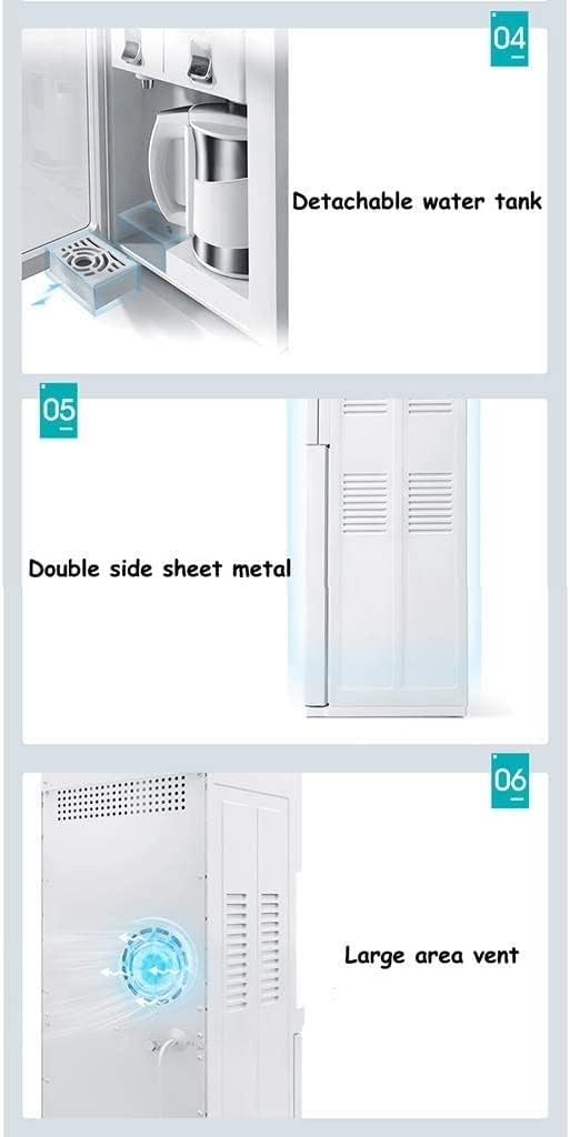 Intelligent Induction Vertical Water Dispenser, Touch-Type One-Button Heating, Anti-Dry Burning, Power Saving, Low Noise Warm Double Door Hot Water Dispenser