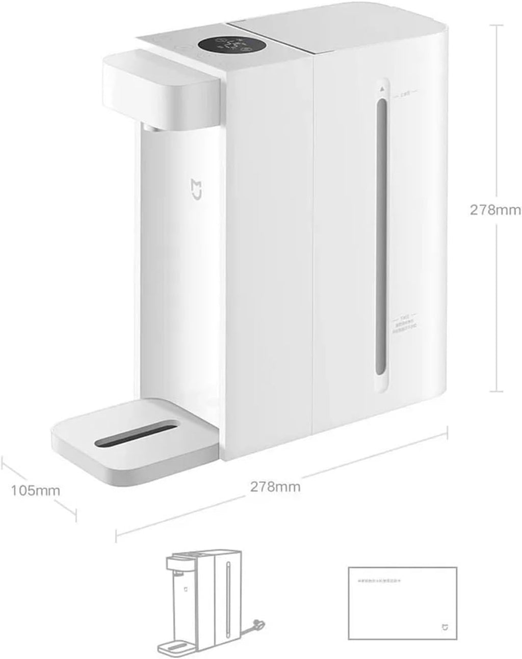 Water Dispenser Instant Hot Water Dispenser for Home 2.5L Water Heated Cooler Pump Dispenser Thermostat Desktop Portable Water Cooler