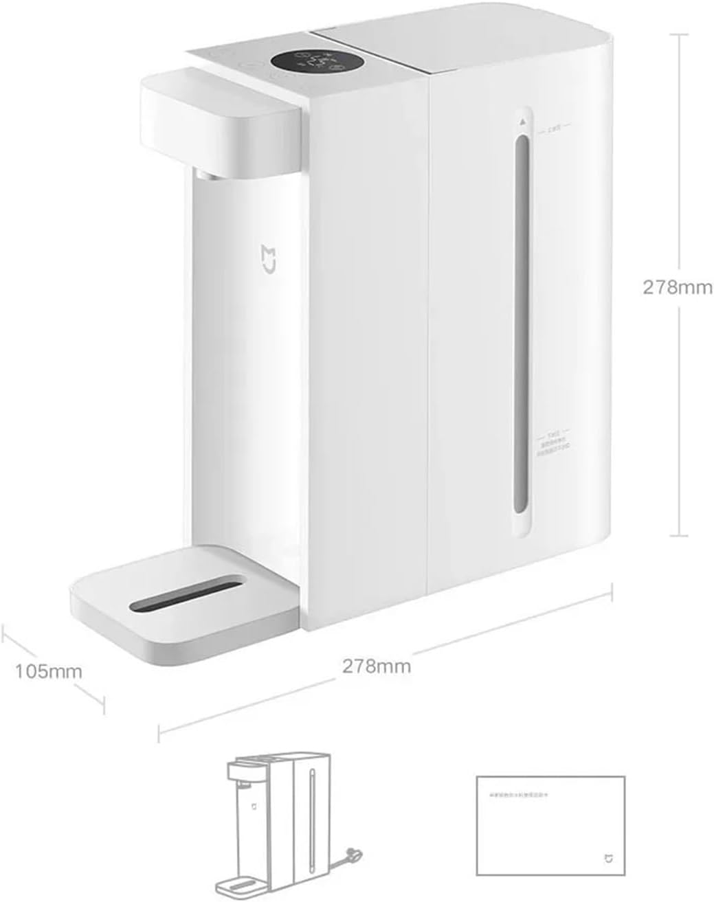 Water Dispenser Instant Hot Water Dispenser for Home 2.5L Water Heated Cooler Pump Dispenser Thermostat Desktop Portable Water Cooler