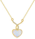 DOVRAN 14K Solid Gold Cat/Butterfly/Heart/Teardrop Necklace for Women 14K Gold Opal/Lapis Lazuli/Black Onyx Pendant Jewelry Gift for Women