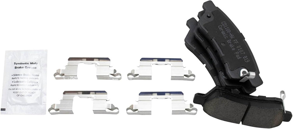 TRQ Front and Rear Ceramic Brake Pad and Rotor Set Compatible with 05-07 Nissan Frontier LE Nismo Off-Road SE 08-15 Frontier V6 4.0L 16-22 05 Xterra 08-15 Xterra 09 Suzuki Equator V6 4.0L