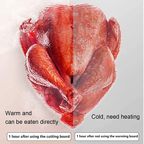 Plate Warmer Food Warmer Electric Warming Tray Splicable Electric Hot Plate for Food with Touch Temperature Control Tempered Glass Tray Food Warmer Buffets Server for Party Events