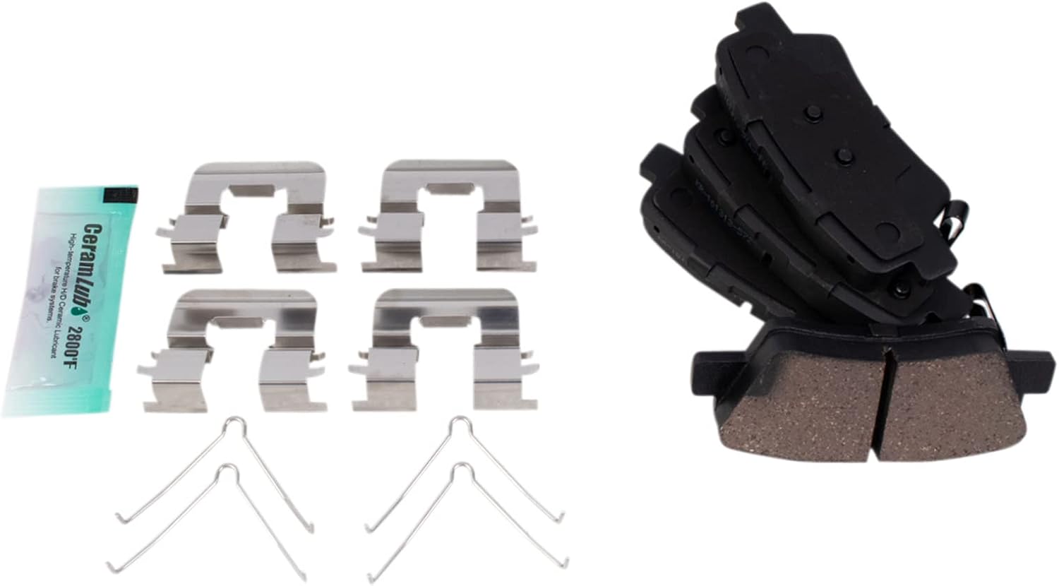 TRQ Front Brake Pad and Rotor Set Ceramic Vented Rotors Compatible with 2019-2020 Hyundai Accent 2018 Kia Rio