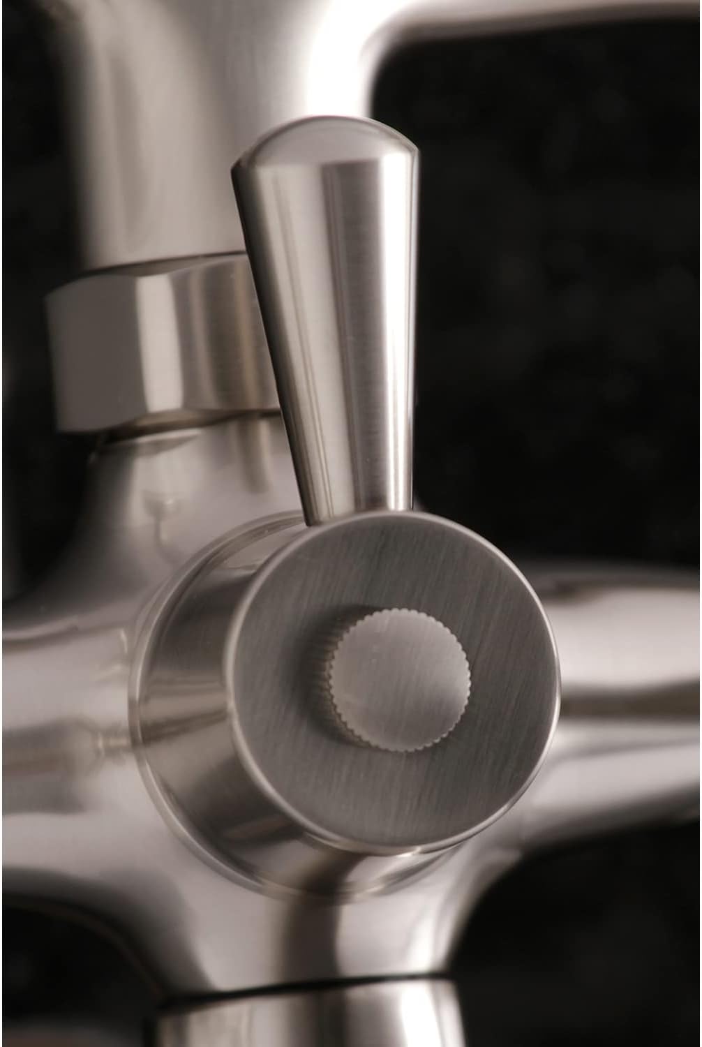 Kingston Brass KS266SN Clawfoot Tub Faucet with Hand Shower, Adjustable 6 in. Centers, Brushed Nickel, 7‑3/16 in. Reach