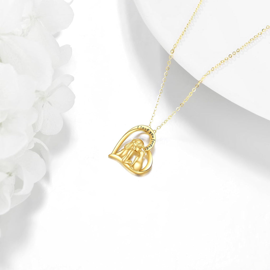 KECHO Christmas Gifts 14k Solid Gold Animals Necklace for Women Giraffe Bee Elephant Ladybug Koala Axolotl Horse Unicorn Cat Necklaces Pendant Jewelry Mothers Day Birthday for Mom Wife Friends