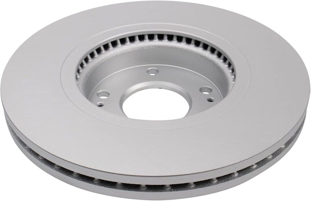 TRQ Front Ceramic Brake Pad and Rotor Set Coated 11.81 in 5-Lug for 2010-2012 Hyundai Santa Fe 2011-2013 Kia Sorento with 300mm Front Rotors Models