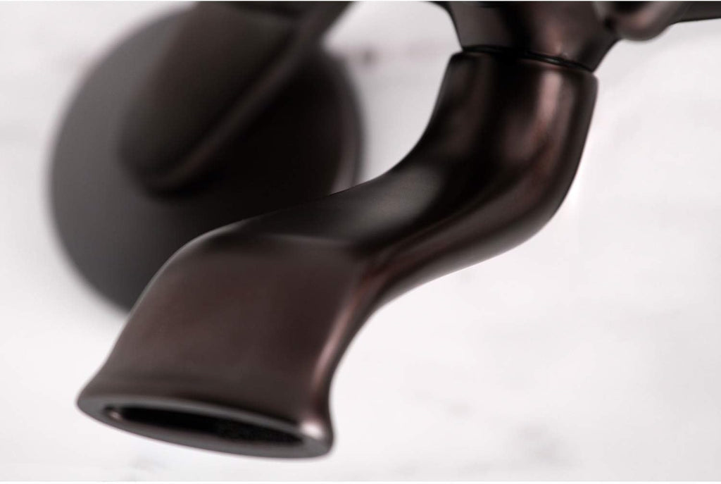 Kingston Brass KS266ORB Kingston Clawfoot Tub Faucet, 6-Inch Adjustable Center, Oil Rubbed Bronze, Oil-Rubbed Bronze