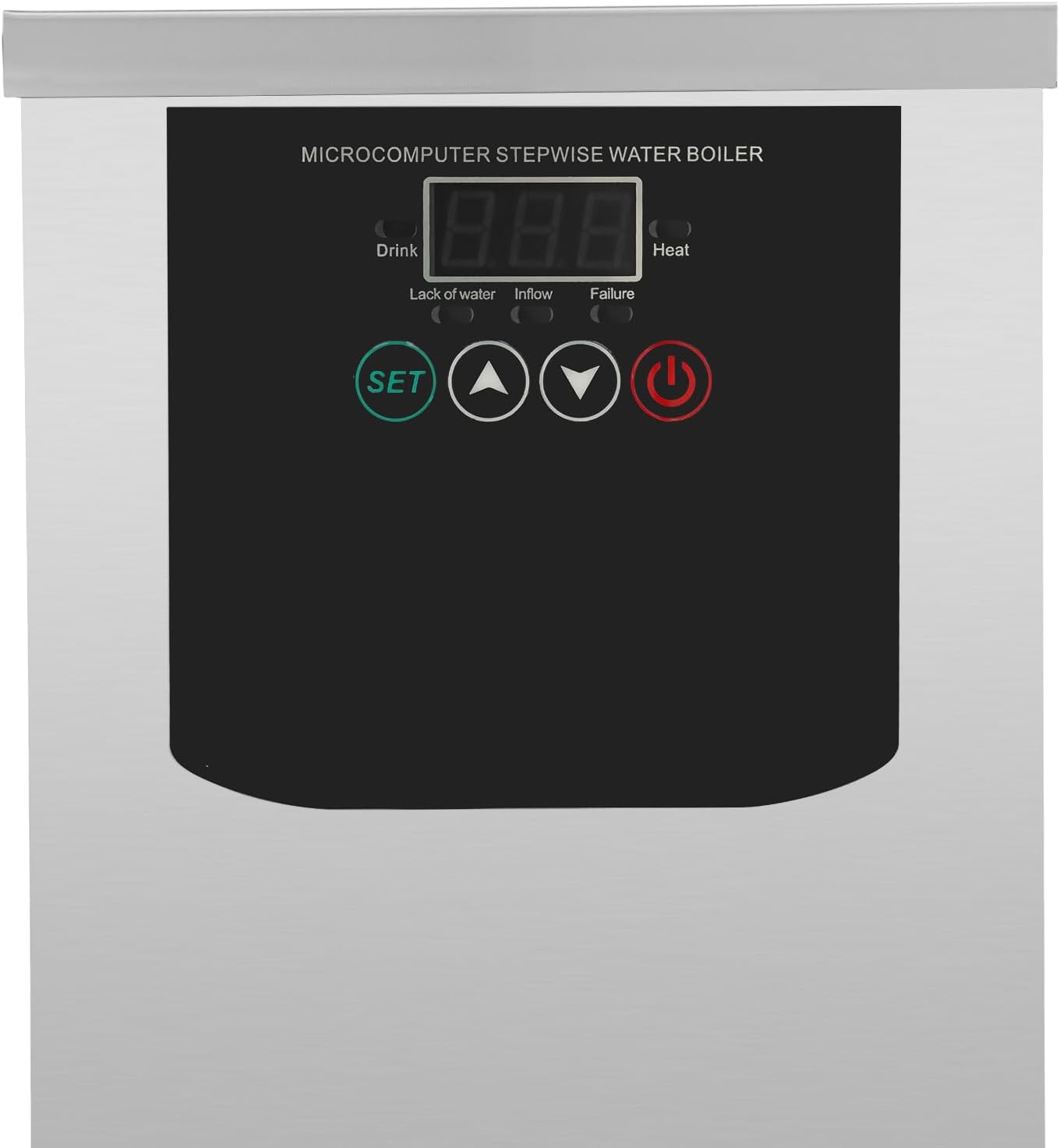 3000W Commercial Hot Water Dispenser, 30L Electric Water Boiler 13.2Gal/H Countertop Hot Water Machine with Step Heating & 24H Timer, 86-206°F Temperature Control for Restaurant, Home, Boba Tea