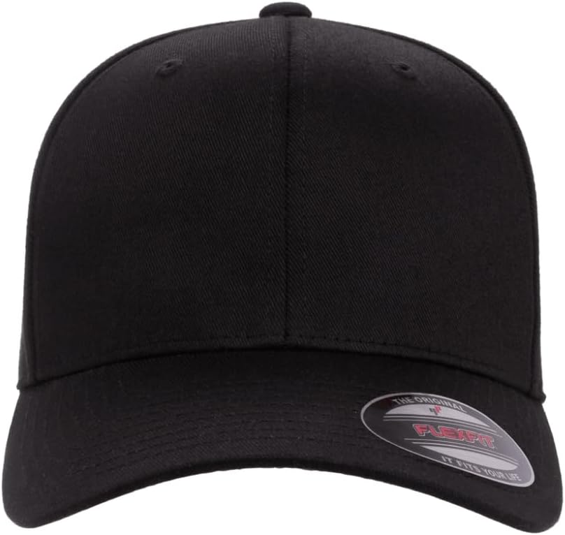 Flexfit Wooly Combed Premium 6-Panel Structured Baseball Cap | Stretch Fitted | Bulk Pack Available