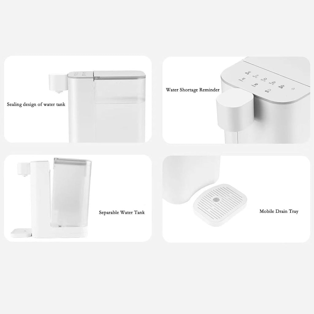 Water Dispenser Instant Desktop Water Dispenser 3-Second Fast Heating Desktop Water Heater Mini Smart Water Dispenser Hot & Cold Water Dispensers(White)