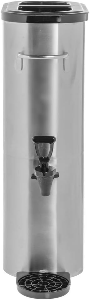 Hubert 3 Gallon Stainless Steel Beverage Dispenser, Slim Profile, Commercial Ice Tea and Lemonade Dispenser for Caterers, Cafes, Bakeries, Offices, Hotels