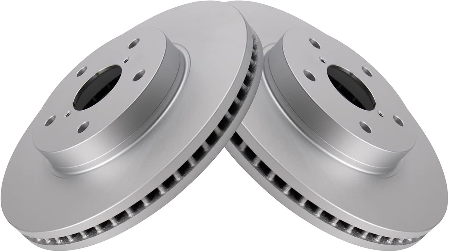 TRQ Front Brake Pad and Rotor Set Ceramic Coated Vented Rotors Compatible with 2016-2019 Subaru Legacy