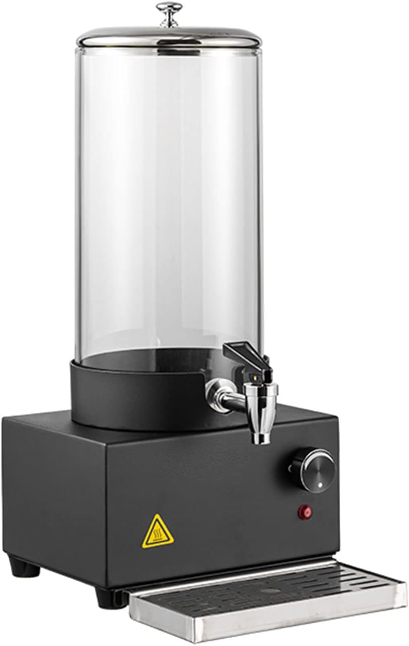 Electric Insulated Drink Dispenser, Hot Beverage Hot Chocolate Dispenser, Beverage Dispenser Hot Tea, Coffee, Cold Milk, Water, Juice, Cafeteria, 400W, Double h(Single Head 7l)