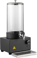 Electric Insulated Drink Dispenser, Hot Beverage Hot Chocolate Dispenser, Beverage Dispenser Hot Tea, Coffee, Cold Milk, Water, Juice, Cafeteria, 400W, Double h(Single Head 7l)