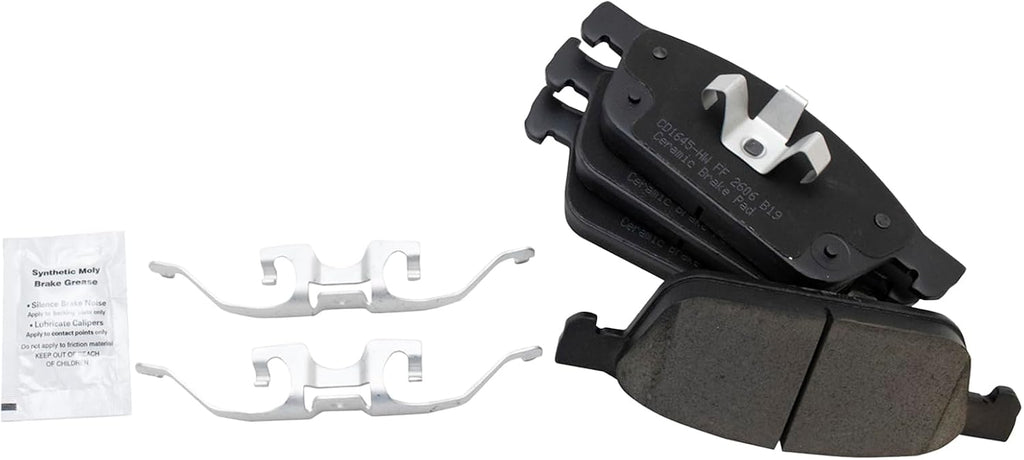 TRQ Front Ceramic Brake Pad and Rotor Set Compatible with 13-16 Ford Escape L4 2.0L AWD 13-16 Escape L4 2.0L FWD 15-17 Transit Connect 2014 Transit Connect 120.6 in. Wheel Base 2017
