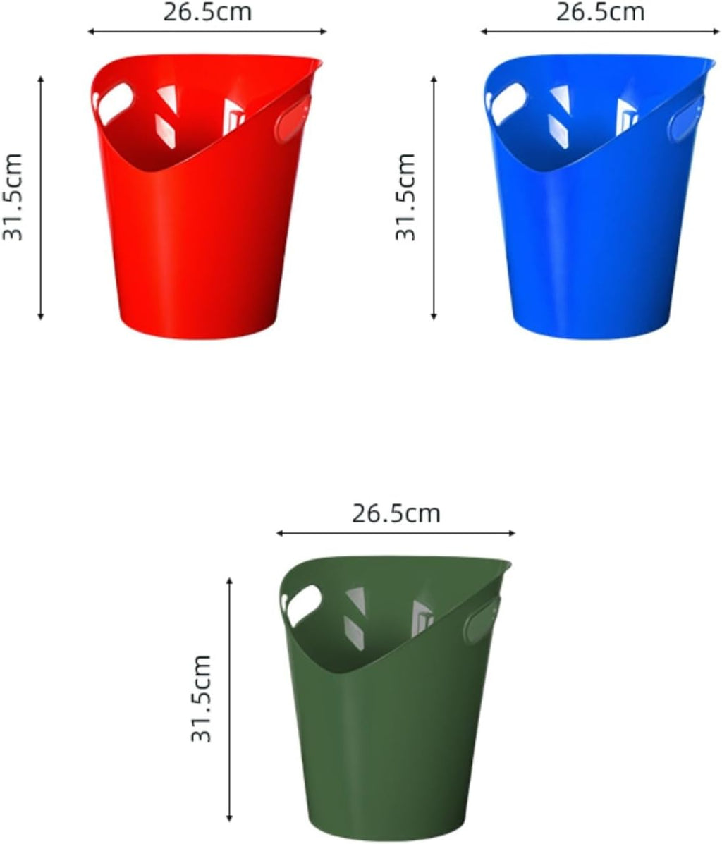 QUQUQ Wine Bucket for Bar Thick Plastic Ice Bucket Slanted Handle for Parties Home Bar KTV Commercial Home Parties Decor(Blue)
