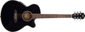 Oscar Schmidt OG8CE Folk-Size Cutaway Acoustic-Electric Guitar - Black
