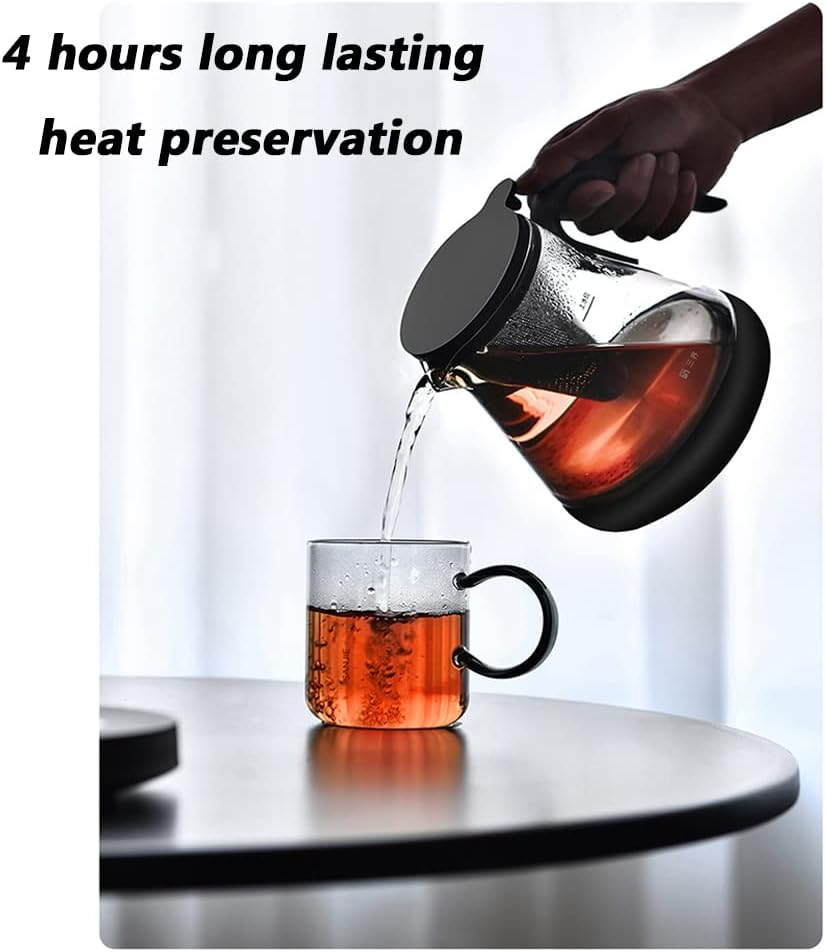 Glass Tea Maker, 500Ml Multi-Function Tea Kettle, Detachable Tea Maker, Hot Water High-Power Tea Heating Warmer,C1~C