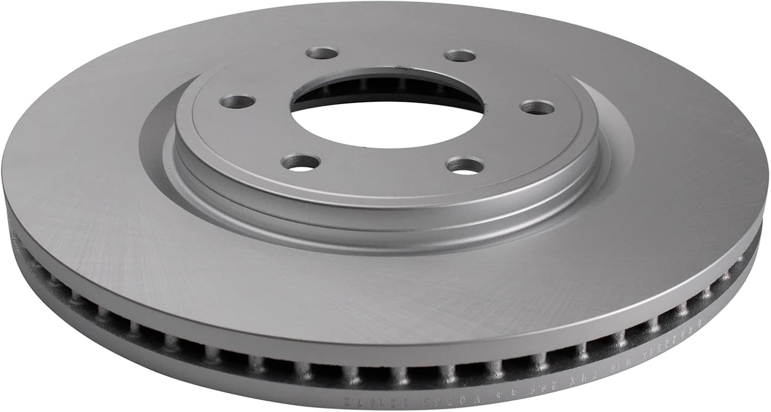 TRQ Front Ceramic Brake Pad and Rotor Set Coated Rotors Compatible with 11-13 Infiniti QX56 14-21 Infiniti QX80 12-15 Nissan Armada 17-21 Nissan Armada 11-15 Titan 17-21 Titan