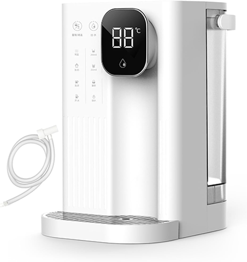 SinSed electric hot water dispenser sunbeam hot shot Small instant hot household water purifier tabletop pumping water boiler 4-stage temperature control(Color:b), Size