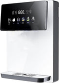 Wall Mounted Instant Heat Water Cooler Dispenser, 2200W Hot and Cold Water Dispenser with Child Lock, 6 Temperature & 4rd Waters Volume(White)