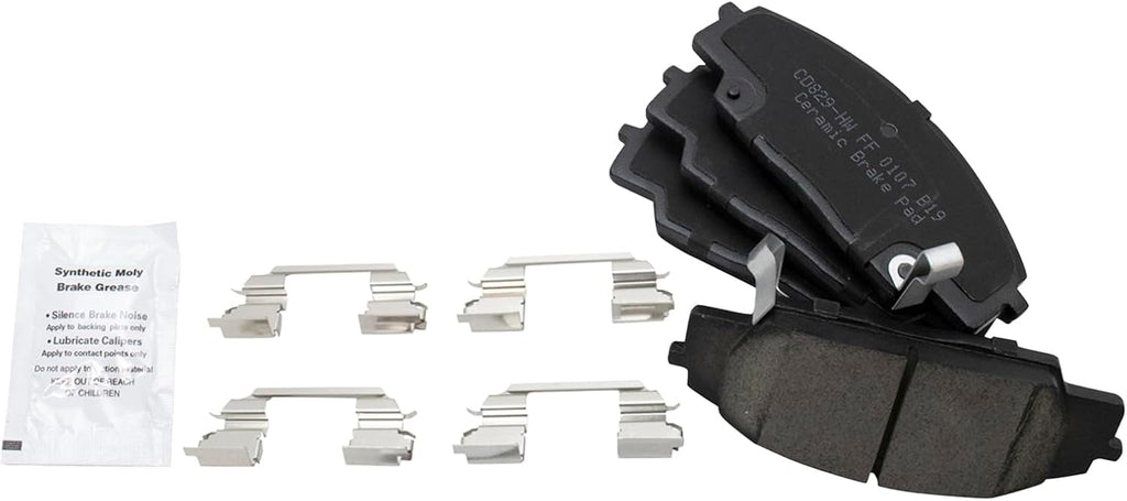 TRQ Front Brake Pad and Rotor Set Ceramic Vented Rotors Compatible with 2006-2011 Honda Civic 2002-2006 Acura RSX