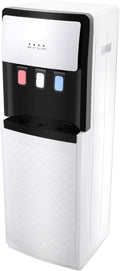 Bottom Loading Water Cooler Dispenser, Water Dispenser for 5 Gallon Bottle, 3 Temperature Settings, Floor Standing Hot and Cold Water Dispenser for Home, Office Use (White)