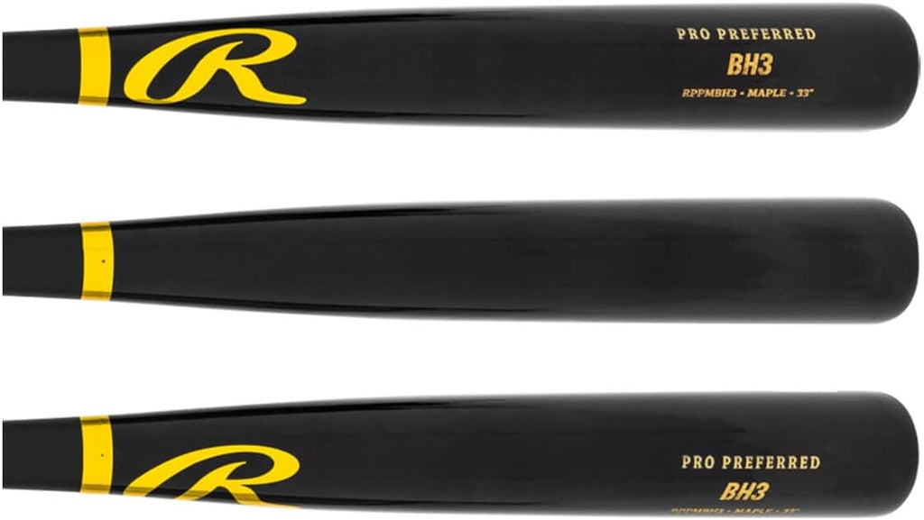 Rawlings | Pro Preferred Maple Wood Baseball Bat | Gameday Profile - Trout/Harper/Machado/Albies