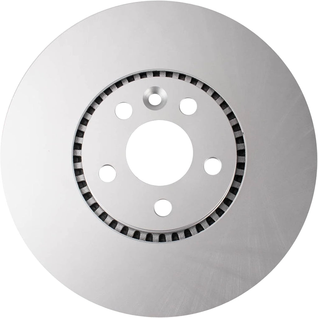 TRQ Front Brake Pad and Rotor Set Ceramic G Coated Rotors Compatible with 2011-2015 Volvo XC60