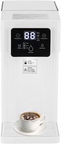 3L Instant Hot Water Dispenser, 1500W Countertop Water Filter with Safety Lock, Quick Heating Water Cooler for Kitchen, Office, RV, Bedroom & Living Room (White)