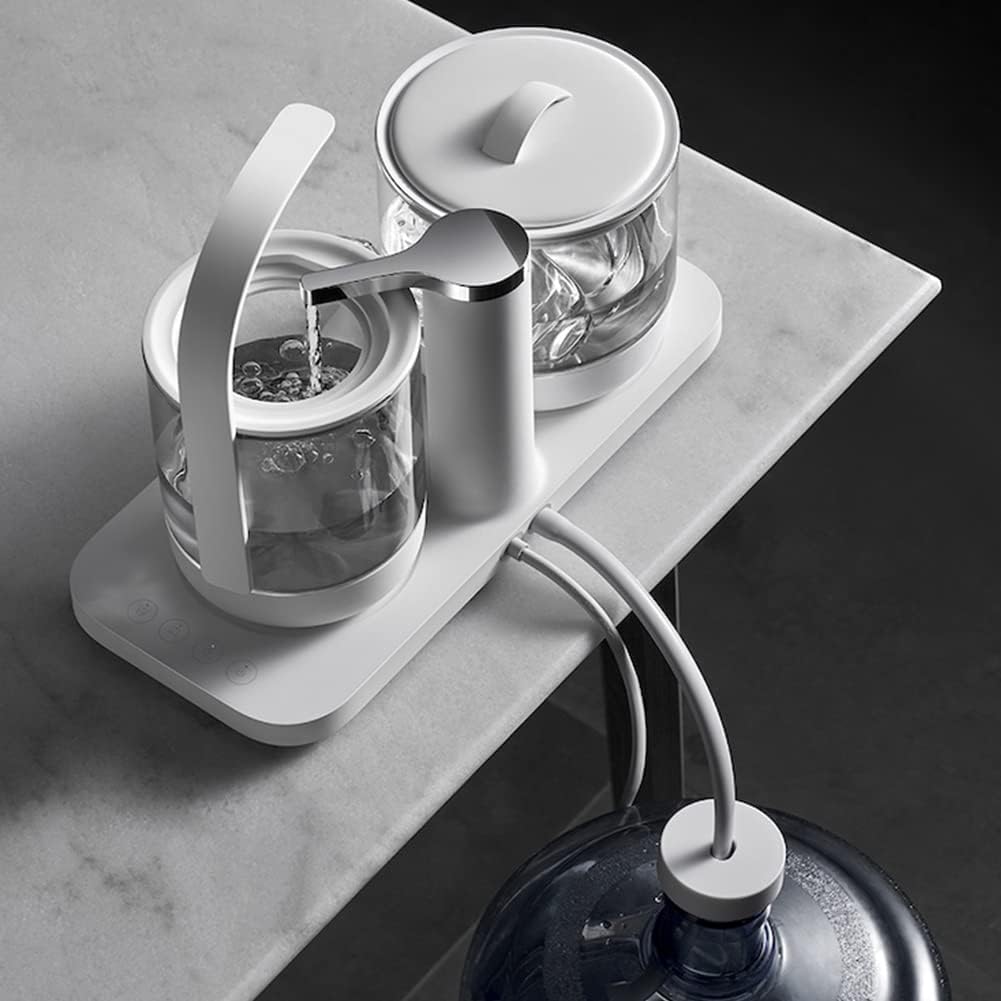 Electric Tea Maker, Glass Boiler Hot Water High-Power Tea Heating Warmer, Automatic Pumping Electric Hot Tea Set, Water Station