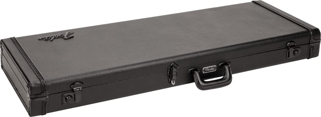 Fender® Classic Series Wood Case for Strat®/Tele® - Blackout Case for Electric Guitar, Colour: Blackout (All Parts in Black)