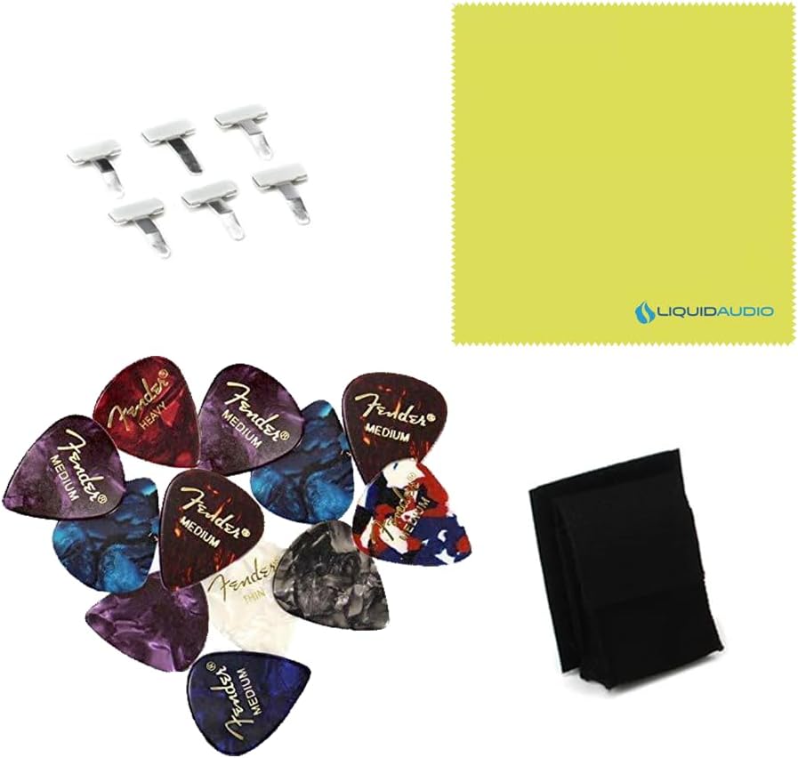LR Baggs Anthem SL Acoustic Guitar Pickup Bundle w/ 12x Fender Picks and Liquid Audio Polishing Cloth