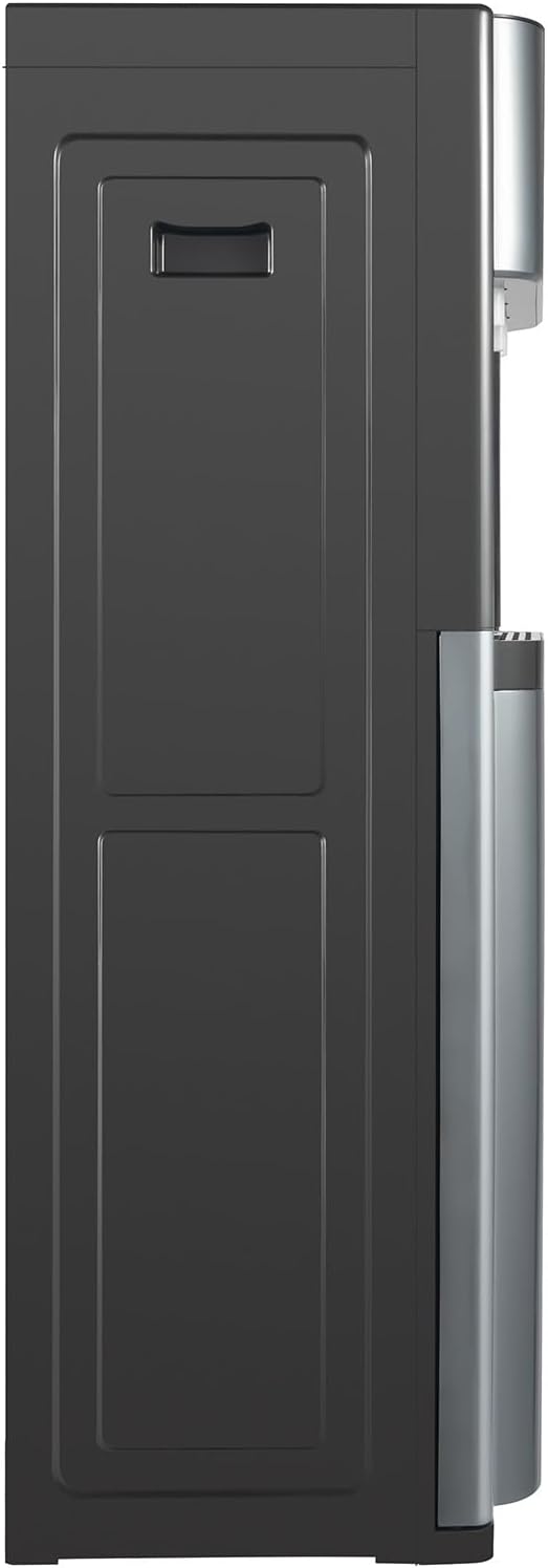 Bottom Loading Water Dispenser with Hot & Cold Water for 3 or 5 Gallon Bottles Durable Stainless Steel Inner (Dark Gray)
