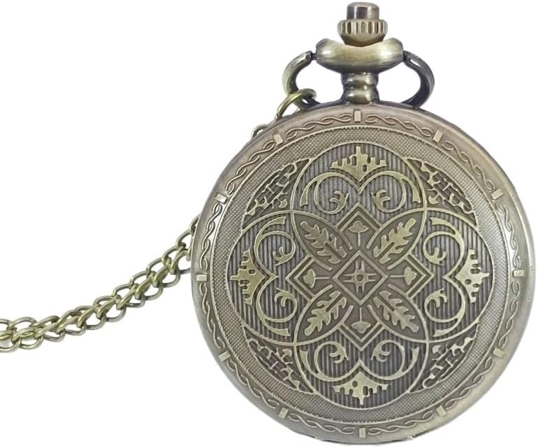Carved Pocket Watch, Quartz, Necklace, Pendant, Clothing Accessories