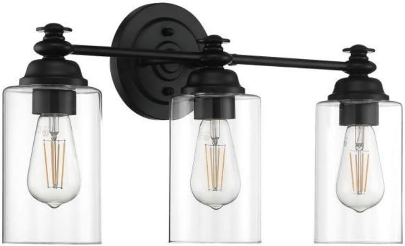 Craftmade Dardyn 3 Light Vanity Flat Black