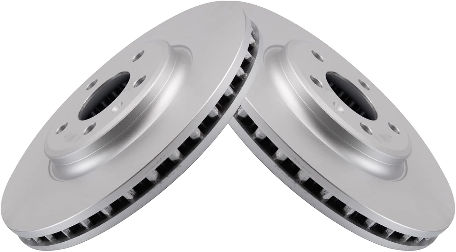 TRQ Front Brake Pad and Rotor Set Ceramic G Coated Vented Rotors Compatible with 2009-2011 Audi A4 A4 Quattro A5 A5 Quattro Q5