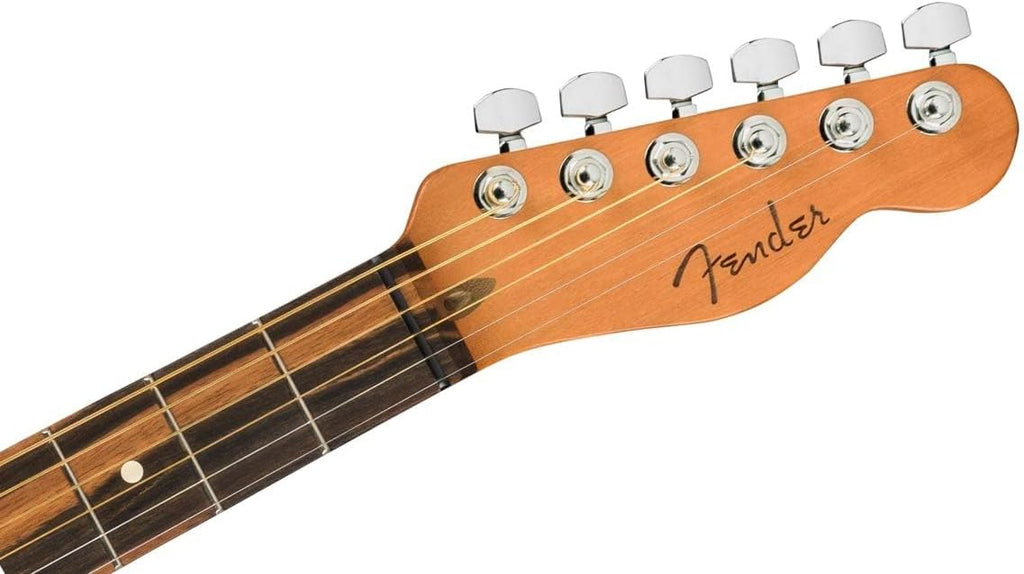 Fender American Acoustasonic Telecaster Acoustic Electric Guitar, with 2-Year Warranty, Natural, Ebony Fingerboard, with Gig Bag
