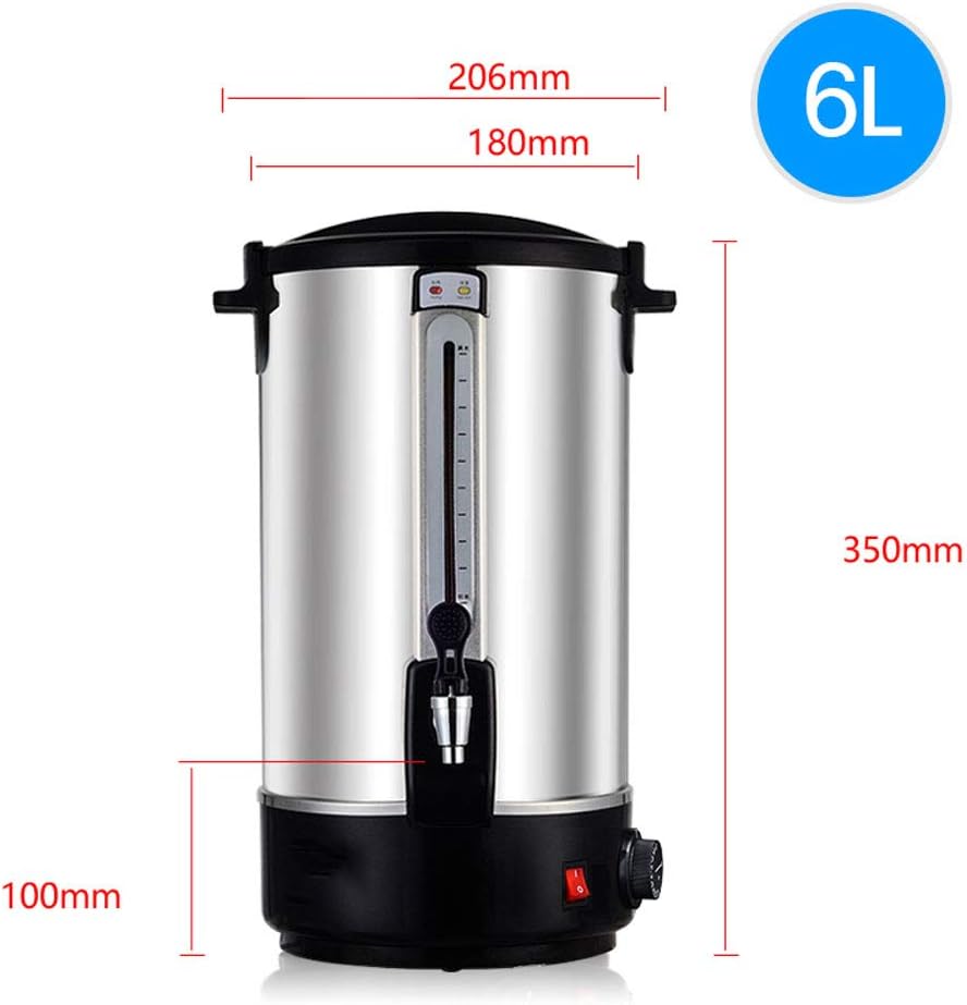Water Dispenser, Commercial Electric Hot Water Boiler and Warmer Insulated Barrel Double Walled Beverage Dispenser with Spigot for Hot Water Milk Tea Coffee Juice, Home Party Use