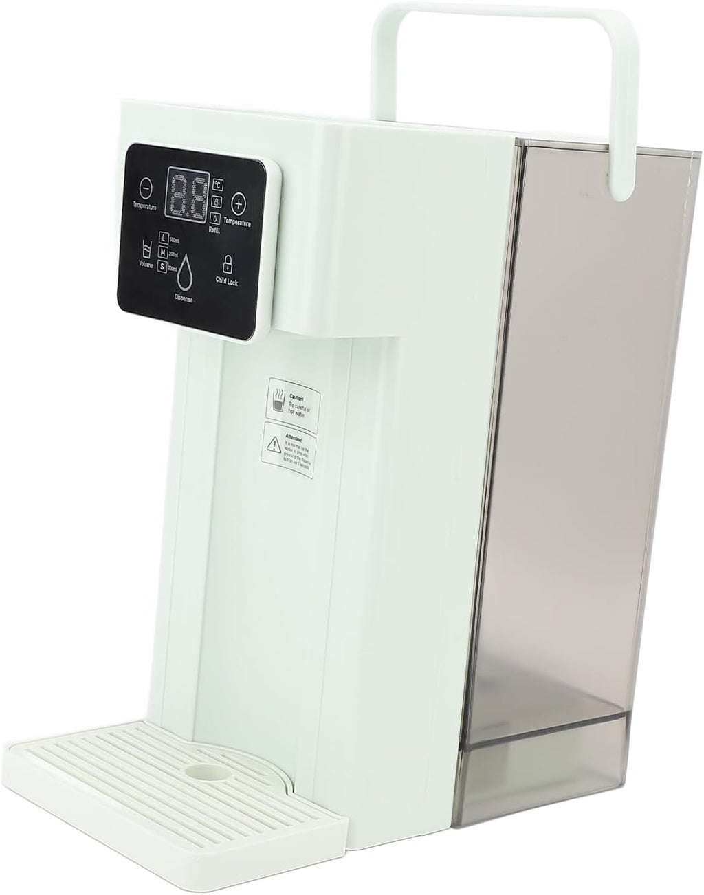 3 Second Rapid Heating, 7 Temperatures 3L Capacity Quick Hot Water Dispenser for Countertop Desktop with Self (US Plug 110V)(Green)