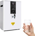 Instant Hot Water Dispensers 3000W Automatic Commercial Hot Water Pot with Filter LCD Display Wall-Mounted Water Boiler Hot Water Tank with Spout for Coffee Home Kitchen Office,50L-White