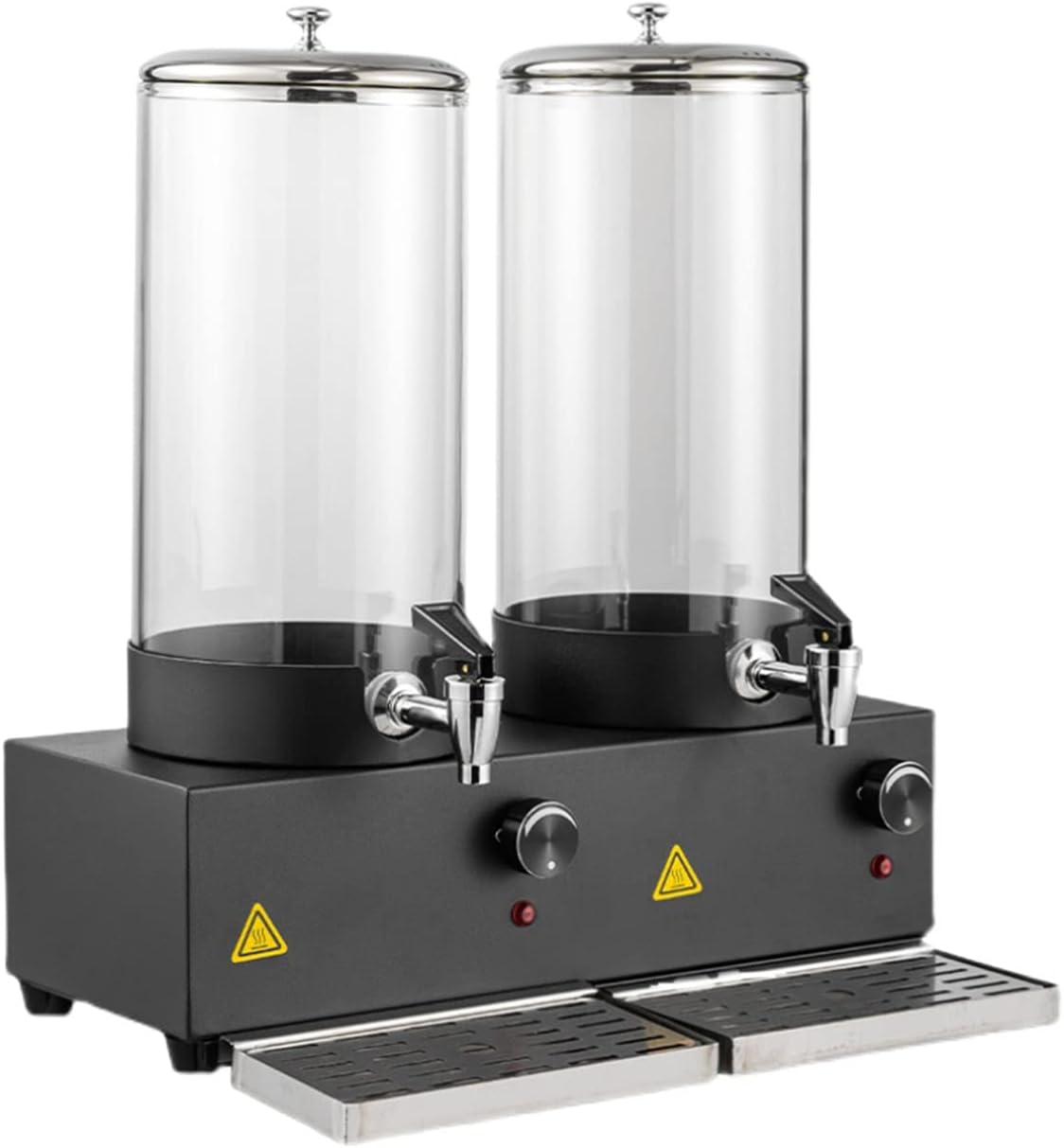 Electric Insulated Drink Dispenser, Hot Beverage Hot Chocolate Dispenser, Beverage Dispenser Hot Tea, Coffee, Cold Milk, Water, Juice, Cafeteria, 400W, Double h(Double Head 7lx2)