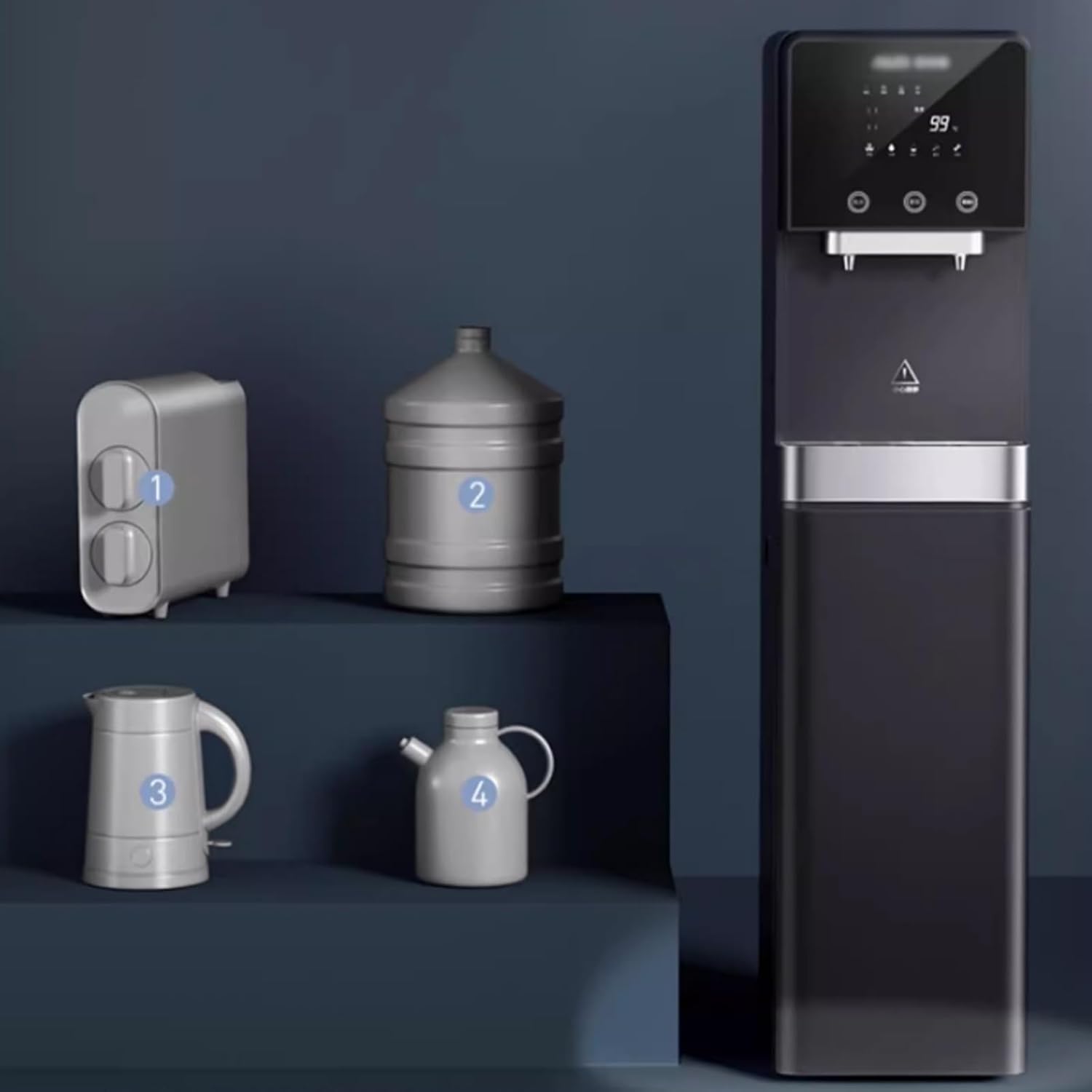 Water Dispenser Commercial Vertical Water Dispenser High Flow Tap Water Filtration Direct Water Dispenser Heating and Filtration Integrated Water Purifier Hot & Cold Water Dispensers